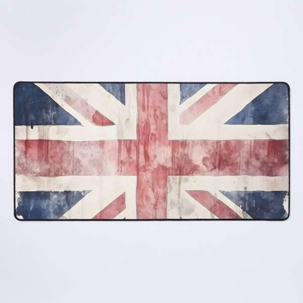Item preview, watercolor Union Jack British flag print designed and sold by dcrc.