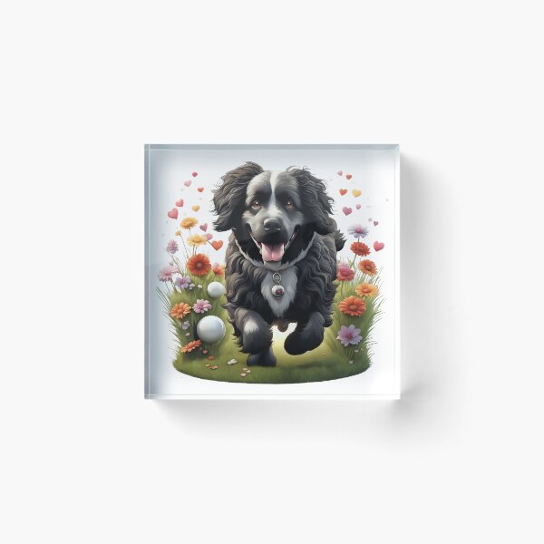Item preview, Cute playful Newfoundlander dog designed and sold by Kaleddis.