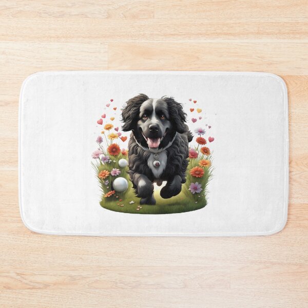 Item preview, Cute playful Newfoundlander dog designed and sold by Kaleddis.