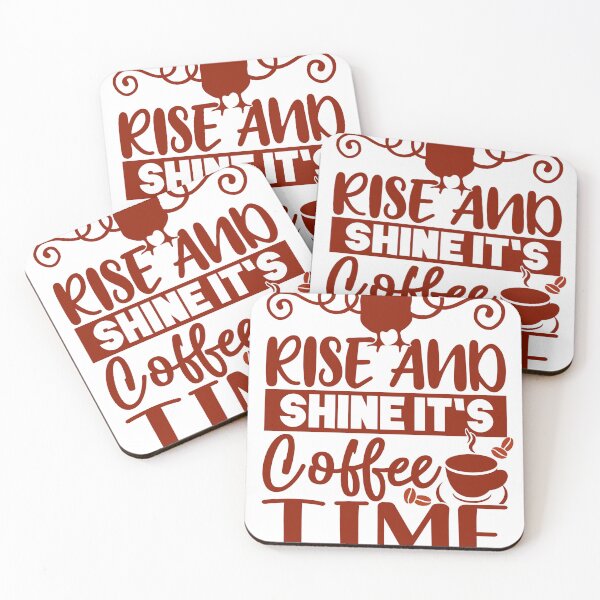Item preview, 'Rise and Shine, It's Coffee Time' – Aesthetic Coffee Delight for Enthusiasts designed and sold by lemamis.