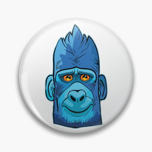 Item preview, Blue gorilla cartoon designed and sold by portokalis.