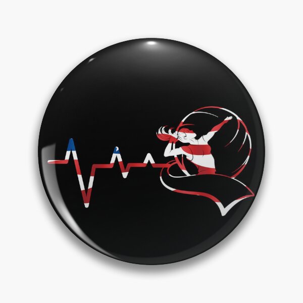Item preview, Volleyball with usa flag supporter - heart beat designed and sold by ShopSmart213.