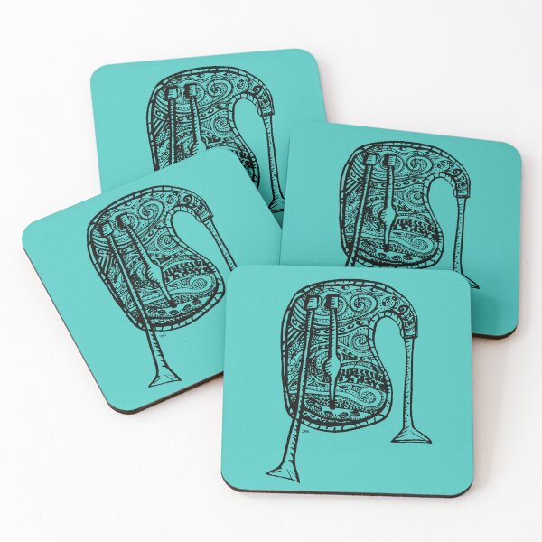 Item preview, Patterned bagpipes  designed and sold by inkle.