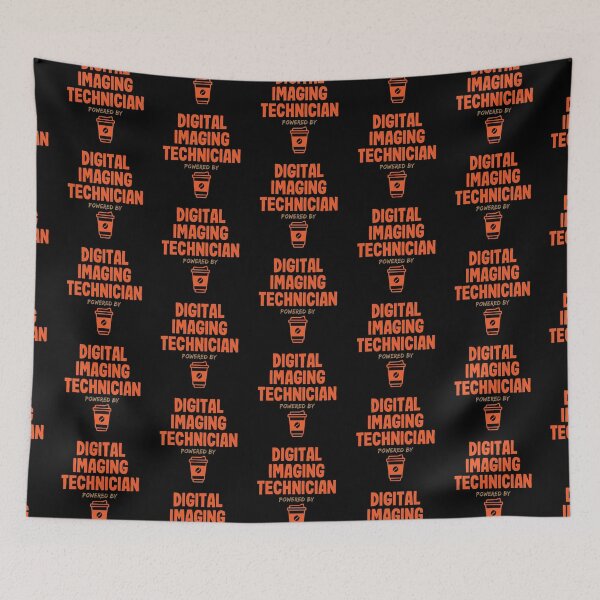 Item preview, Digital Imaging Technician Powered by Coffee designed and sold by NermilioDesigns.