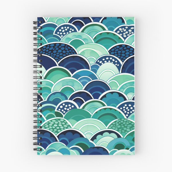 Item preview, Blue and GreenLucky Waves designed and sold by Hashola Designs.