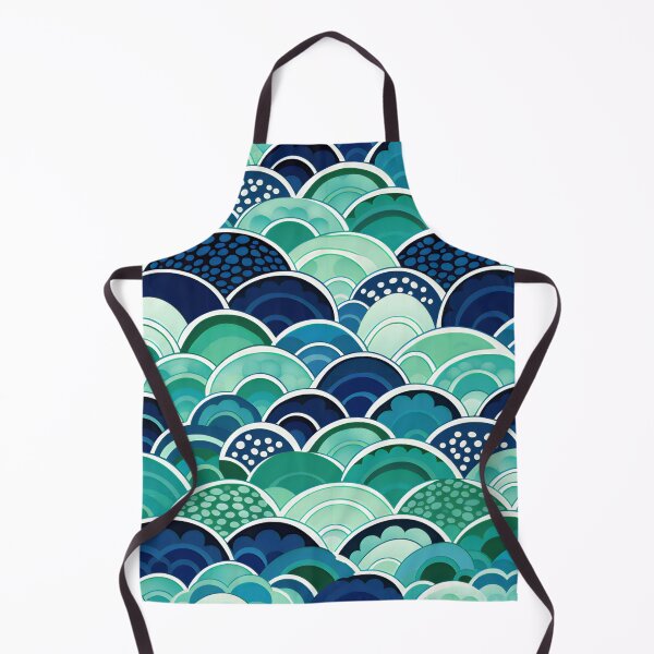 Item preview, Blue and GreenLucky Waves designed and sold by Hashola Designs.