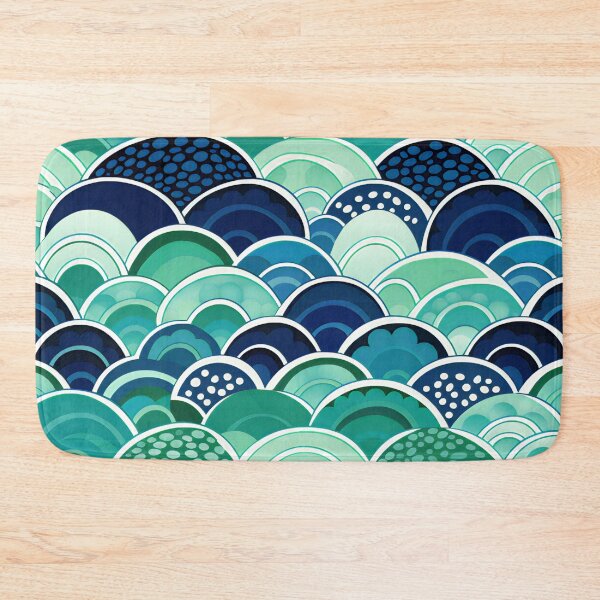 Item preview, Blue and GreenLucky Waves designed and sold by Hashola Designs.