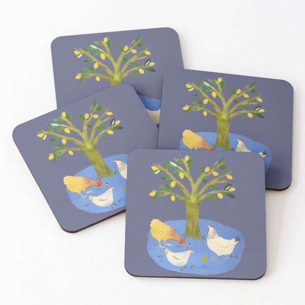 Item preview, Charming Chicks Under Lemon Tree Art designed and sold by chuchuyi.