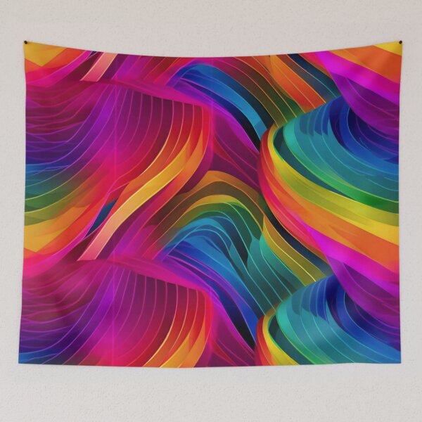 Item preview, Rainbow Colors Swirl designed and sold by Hashola Designs.