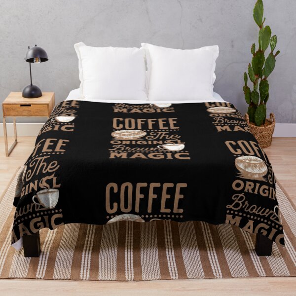 Item preview, Coffee the original brown magic, funny coffee lover designed and sold by Merchattack.