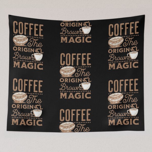 Item preview, Coffee the original brown magic, funny coffee lover designed and sold by Merchattack.