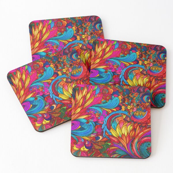 Item preview, Painted Colors Flower Fire designed and sold by Hashola Designs.