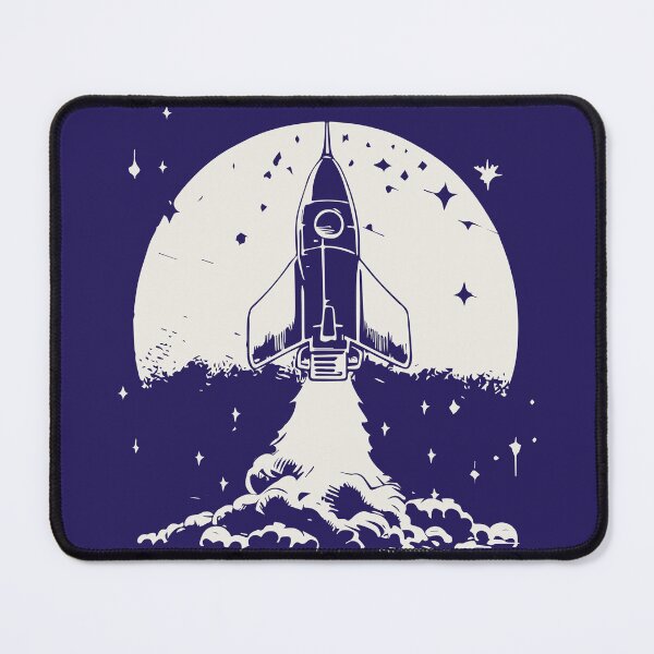 Item preview, Spaceship blasting off from planet designed and sold by KoandZo.