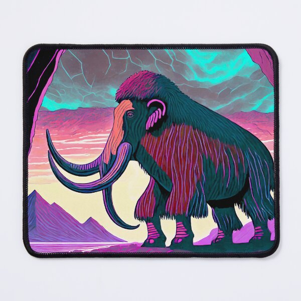 Item preview, woolly mammoth synthwave designed and sold by J-Brezy.