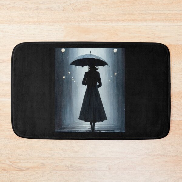 Item preview, Women Umbrella Silhouette Walking In The Rain designed and sold by Krieghorn.