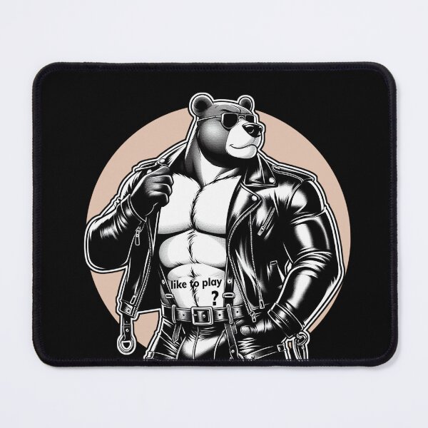 Item preview, Like to play Bär in Leder designed and sold by netrok.