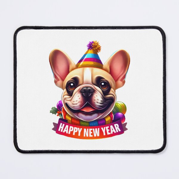 Item preview, Bulldog Burst: Colorful New Year Wishes designed and sold by EpicPaws.