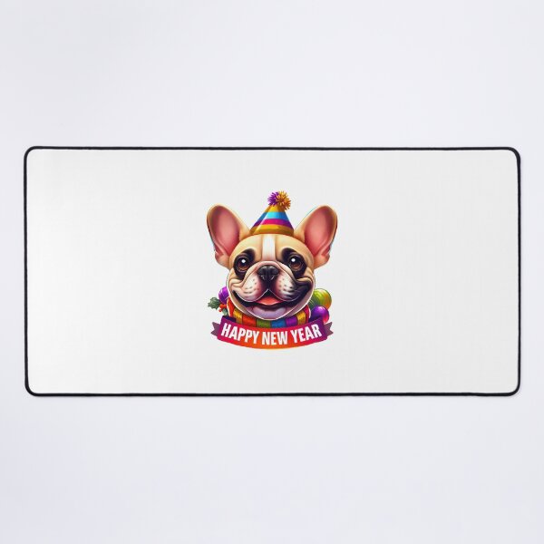 Item preview, Bulldog Burst: Colorful New Year Wishes designed and sold by EpicPaws.