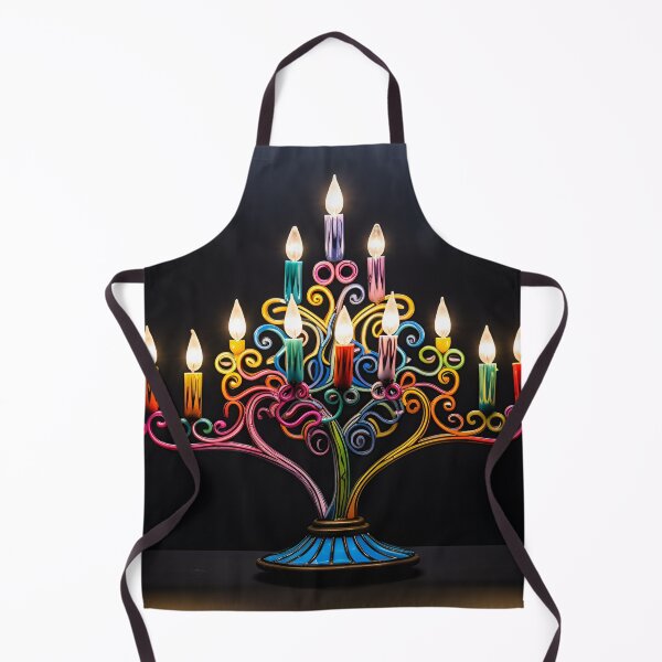 Item preview, Abstract Holiday Menorah print designed and sold by dcrc.
