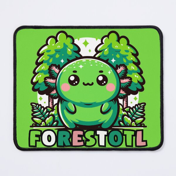 Item preview, Axolotl in wild: Cute Fat Kawaii Green gfp Axolotl puns designed and sold by ColorAlotl.