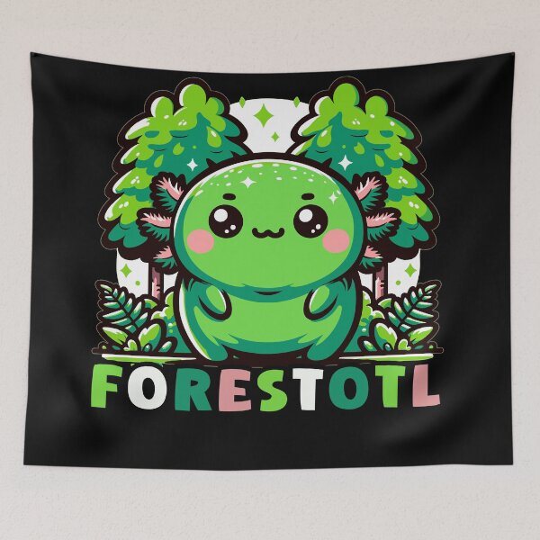 Item preview, Axolotl in wild: Cute Fat Kawaii Green gfp Axolotl puns  designed and sold by ColorAlotl.