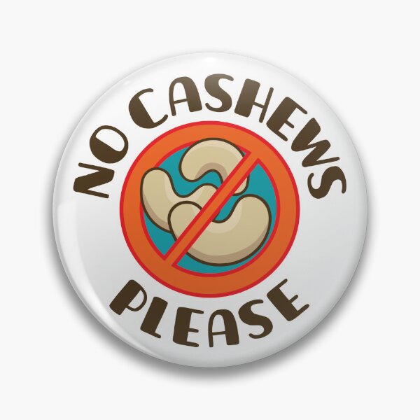 Item preview, No Cashews Please - Food Allergy Alert designed and sold by Meg Bea Paperie.