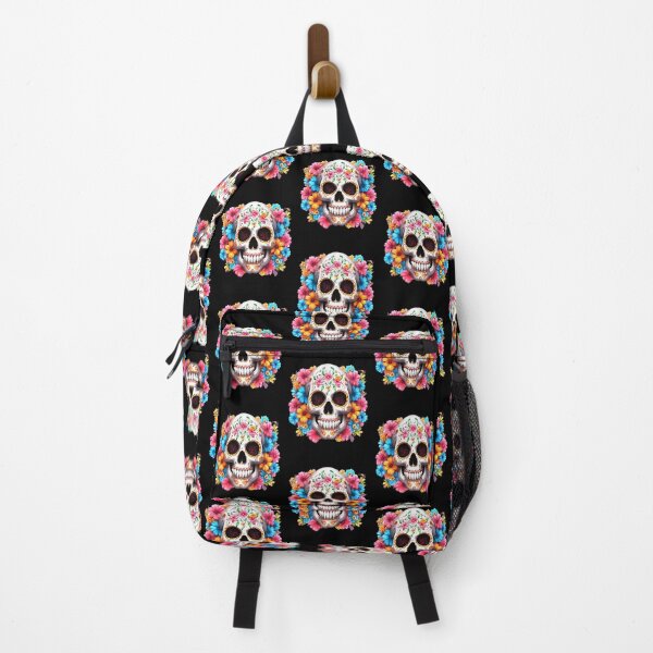 Item preview, Colorful Floral Sugar Skull Day Of The Dead designed and sold by Atteestude.