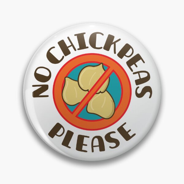 Item preview, No Chickpeas Please - Food Allergy Alert designed and sold by Meg Bea Paperie.