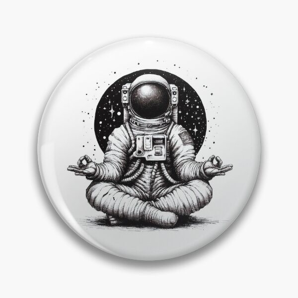 Item preview, Achieve inner peace with this print of an astronaut meditating in the Lotus position designed and sold by H Jonas.