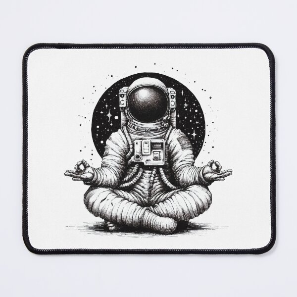 Item preview, Achieve inner peace with this print of an astronaut meditating in the Lotus position designed and sold by H Jonas.