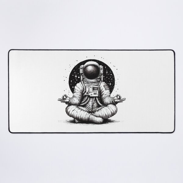 Item preview, Achieve inner peace with this print of an astronaut meditating in the Lotus position designed and sold by H Jonas.