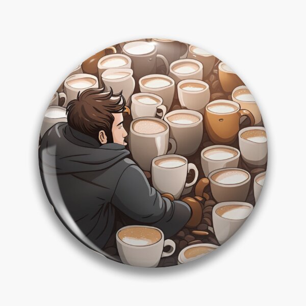 Item preview, Man Surrounded by Coffee designed and sold by stuzle.