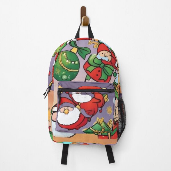 Item preview, Advent Christmas colorful drawing of Santa Clauses and Christmas ornaments designed and sold by JaroDesign2023.
