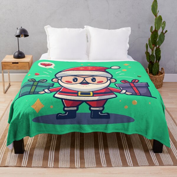 Item preview, Santa Claus Holding Two Gifts in Each Hand designed and sold by Attire mukashaf.