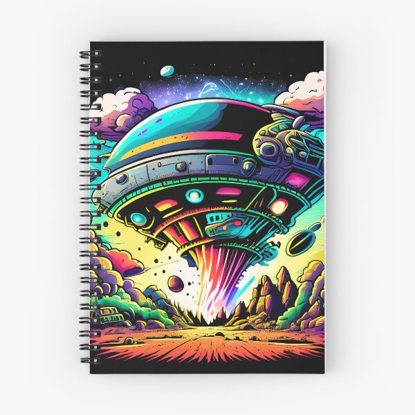 Item preview, Alien Attack: Vril Ship Unleashes Color Tornado in Comic Style designed and sold by VirtusMachina.