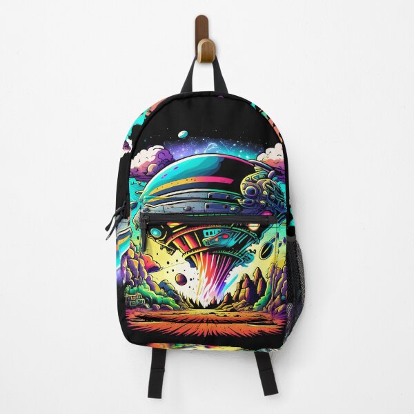 Item preview, Alien Attack: Vril Ship Unleashes Color Tornado in Comic Style designed and sold by VirtusMachina.