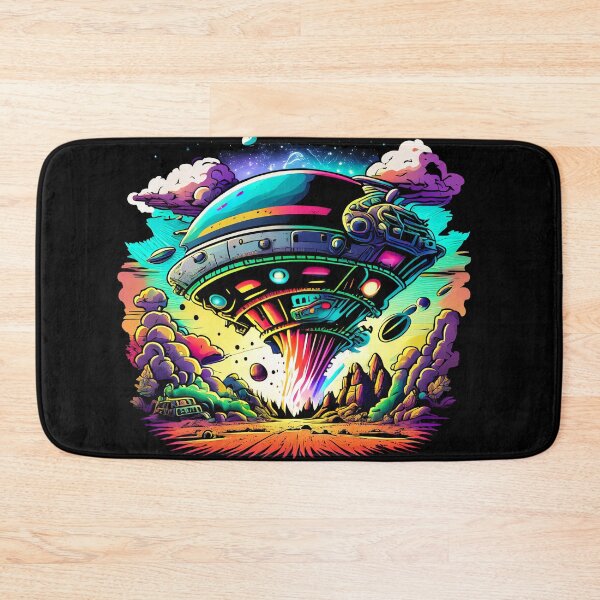Item preview, Alien Attack: Vril Ship Unleashes Color Tornado in Comic Style designed and sold by VirtusMachina.