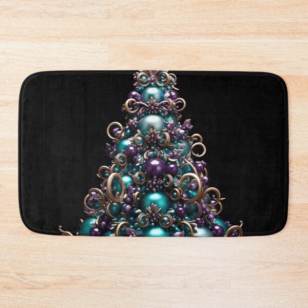 Item preview, Teal and Purple decorative Christmas tree designed and sold by dcrc.