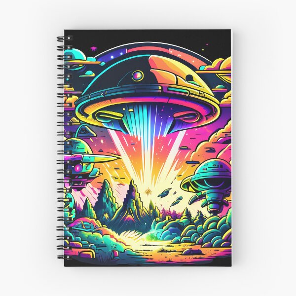 Item preview, Alien Visitors 2: Vril Ship Unleashes Color Tornado in Comic Style designed and sold by VirtusMachina.