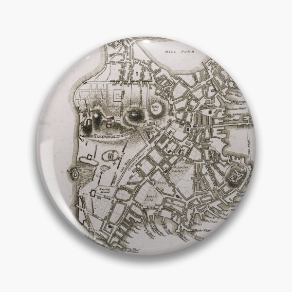 Item preview, Historical Boston map, 1775 designed and sold by DreamingBeetle.