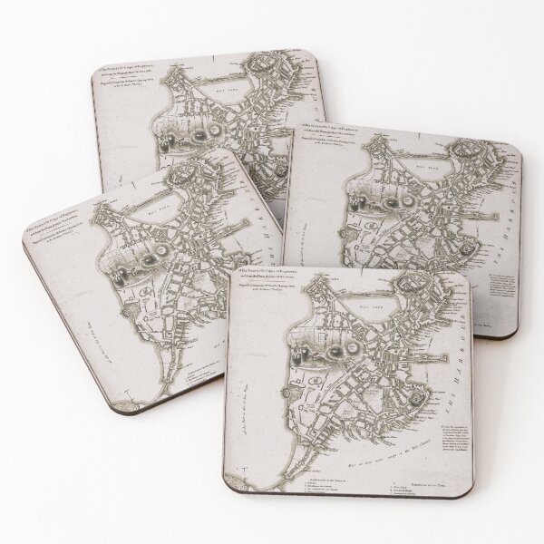 Item preview, Historical Boston map, 1775 designed and sold by DreamingBeetle.