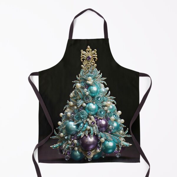 Item preview, teal and purple decorative christmas tree designed and sold by dcrc.