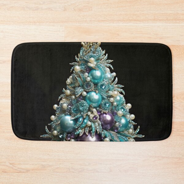 Item preview, teal and purple decorative christmas tree designed and sold by dcrc.