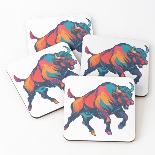 Item preview, Colorfull Raging Bull designed and sold by WildArtista.