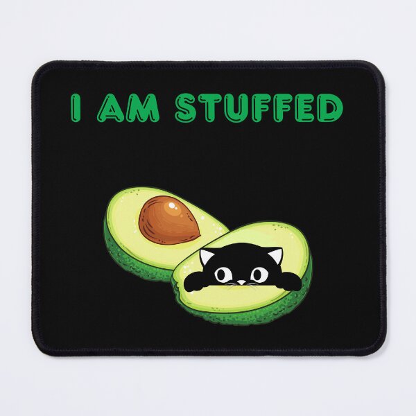 Item preview, I Am Stuffed Funny Avocado Cat AvoGATO Essential T-shirt designed and sold by MAGness.