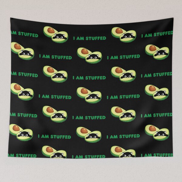 Item preview, I Am Stuffed Funny Avocado Cat AvoGATO Essential T-shirt designed and sold by MAGness.