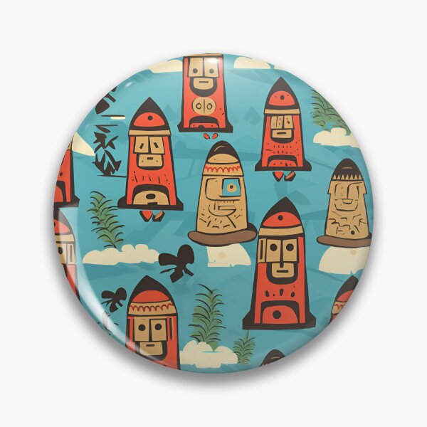 Item preview, Alternative Easter Island Statues pattern designed and sold by Sp3ctrumOfColor.