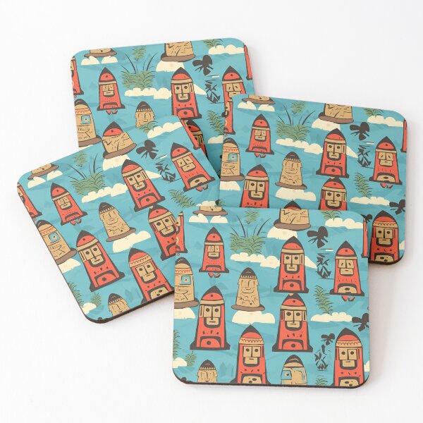 Item preview, Alternative Easter Island Statues pattern designed and sold by Sp3ctrumOfColor.