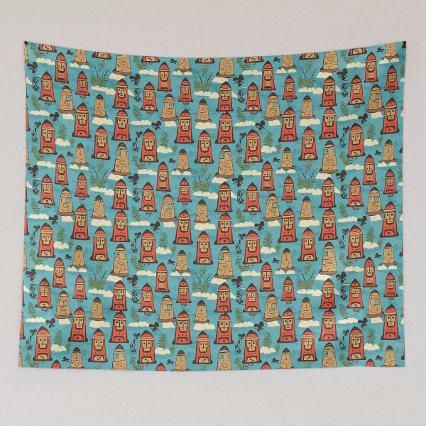 Item preview, Alternative Easter Island Statues pattern designed and sold by Sp3ctrumOfColor.