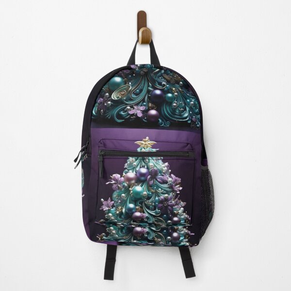 Item preview, teal and purple decorative christmas tree designed and sold by dcrc.